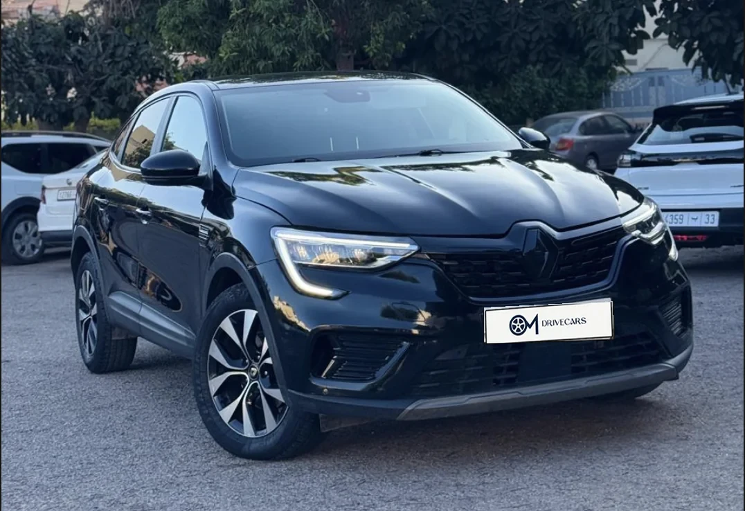 Renault Arkana Black Hybrid available for rent at Agadir Al Massira Airport