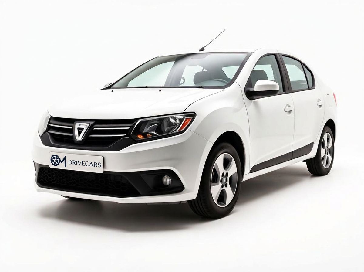 Dacia Logan White available for rent at Agadir Al Massira Airport
